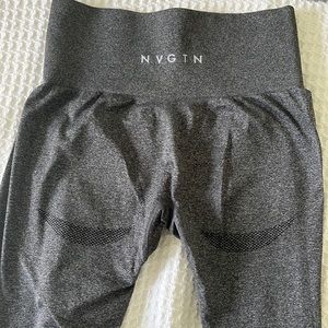 Dark Grey NVGTN Leggings with Butt Contour. Size M.